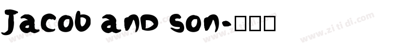 Jacob and son字体转换